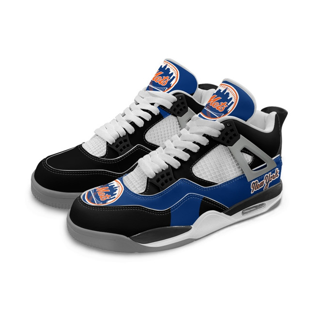 Men's New York Mets Running weapon Air Jordan 4 Shoes 001